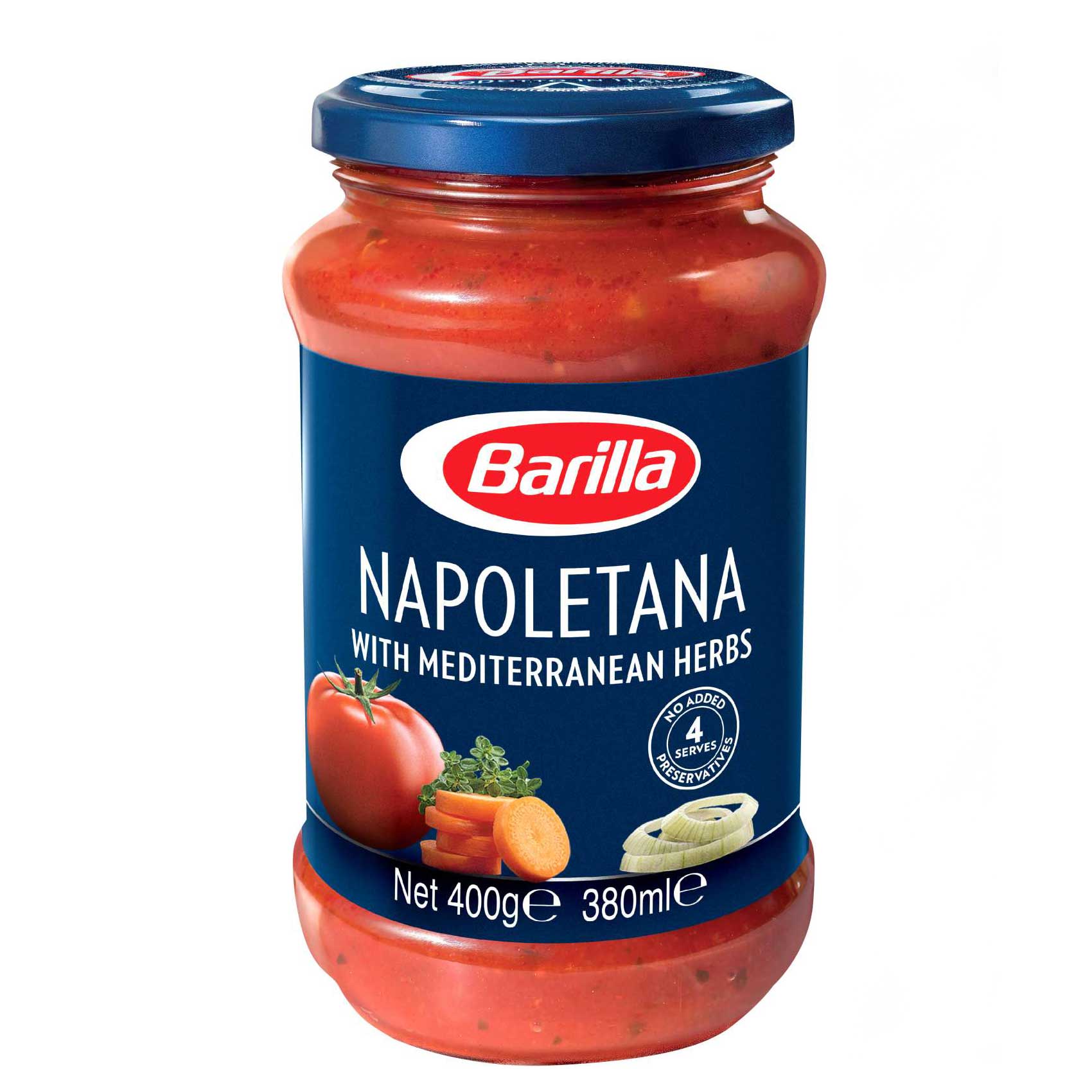 Barilla Napoletana Pasta Sauce With Mediterranean Herbs 400g