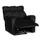In House Velvet Rocking Recliner Chair - Black - AB011