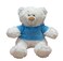 Cream Bear with trendy Blue Velour Hoodie "DUBAI" Size 38cm - Embroidered