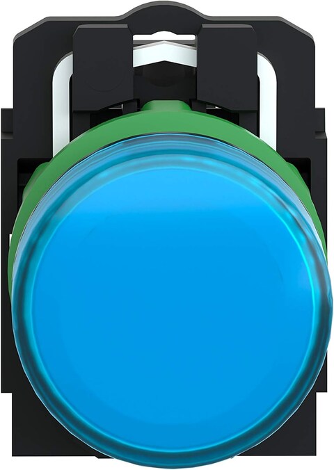 Schneider Signaling Harmony XB5_ Pilot light, plastic, blue, &Oslash;22, plain lens with integral LED, 230...240 V AC_ [XB5AVM6]