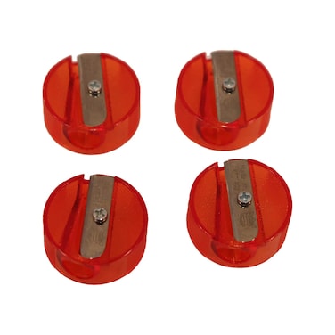 Pencil Sharpner Rounded - Transperent - 4 Pieces