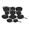 Aboud Bio Granite Cooking Set - 16 count - Black