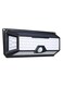 136 LED Solar Light Pir Motion Sensor Wall Lamp Black 31 X 11.5 X 6centimeter