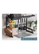 Multi Layer Kitchen Sink Drain Board Rack Black 34x65x89cm