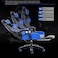 Neo Front Adjustable Pu Leather Gaming Chair - Pc Computer Chair For Gaming, Office Or Students, Ergonomic Back Lumbar Support With Footrest (C-Black And Blue)