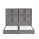 In House Berlin Velvet Bed Frame - King - 200x200 cm - Gray
