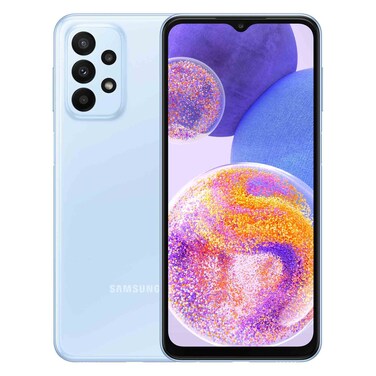 هاتف سامسونج A13، ثنائي الشريحة، بذاكرة وصول عشوائي سعة 4 جيجا بايت، وذاكرة داخلية سعة 128 جيجا بايت، يدعم تقنية 4G LTE، لون أزرق