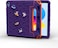 Moxedo Rugged Protective EVA Silicone Kids Case Cover, Shockproof DIY 3D Cartoon Pattern With Pencil Holder, Stand And Handle Grip Compatible For Apple iPad 2022 (10th Gen) 10.9 inch (Purple)