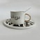 Luxury Restaurant Set Ceramic Cup &amp; Saucer With Spoon
