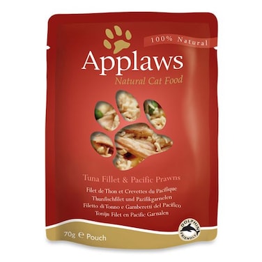 Applaws Tuna Fillet with Pacific Prawn in Broth Wet Cat Food 70G
