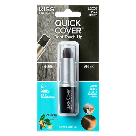 Kiss Quick Cover Gray Hair Touch Up Stick Dark Brown 6g