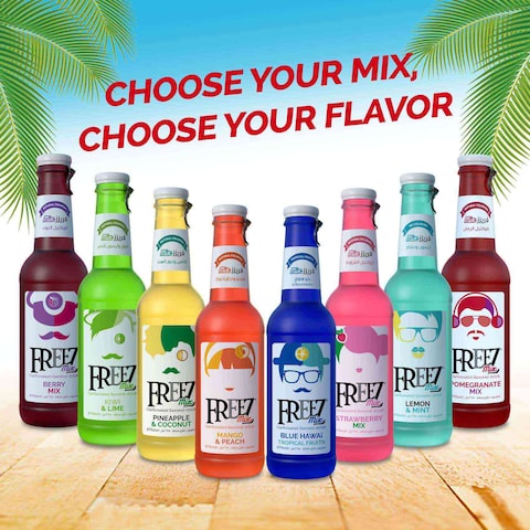 Freez Mix Carbonated Flavored Drink Pomegranate Mix 275ml