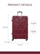 Parajohn Single Size, Luggage Trolley, Matrix Luggage Trolley, Burgundy 24 Inch