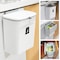 Hanging Trash Can with Lid 2.4 Gallon for Counter Top or Under Sink for Bathroom Bedroom Office Living Room and Kitchen