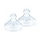 NUK Nature Sense Silicone Teats SNK631 Clear Pack of 2