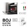 BOJ 90cm Built In Electric Oven, OVE-9591BX, 9 Multi Function Cooker, Full Glass Inner Door, Black Glass Outer Door, Fully Electric Oven, Made In Italy - 1 Year Manufacturer Warranty