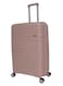 Morano Hard-Side Luggage Set For Unisex Polypropylene Lightweight 4 Double Wheeled Suitcase With Built-In TSA Type Lock (4 Pcs, Pink)