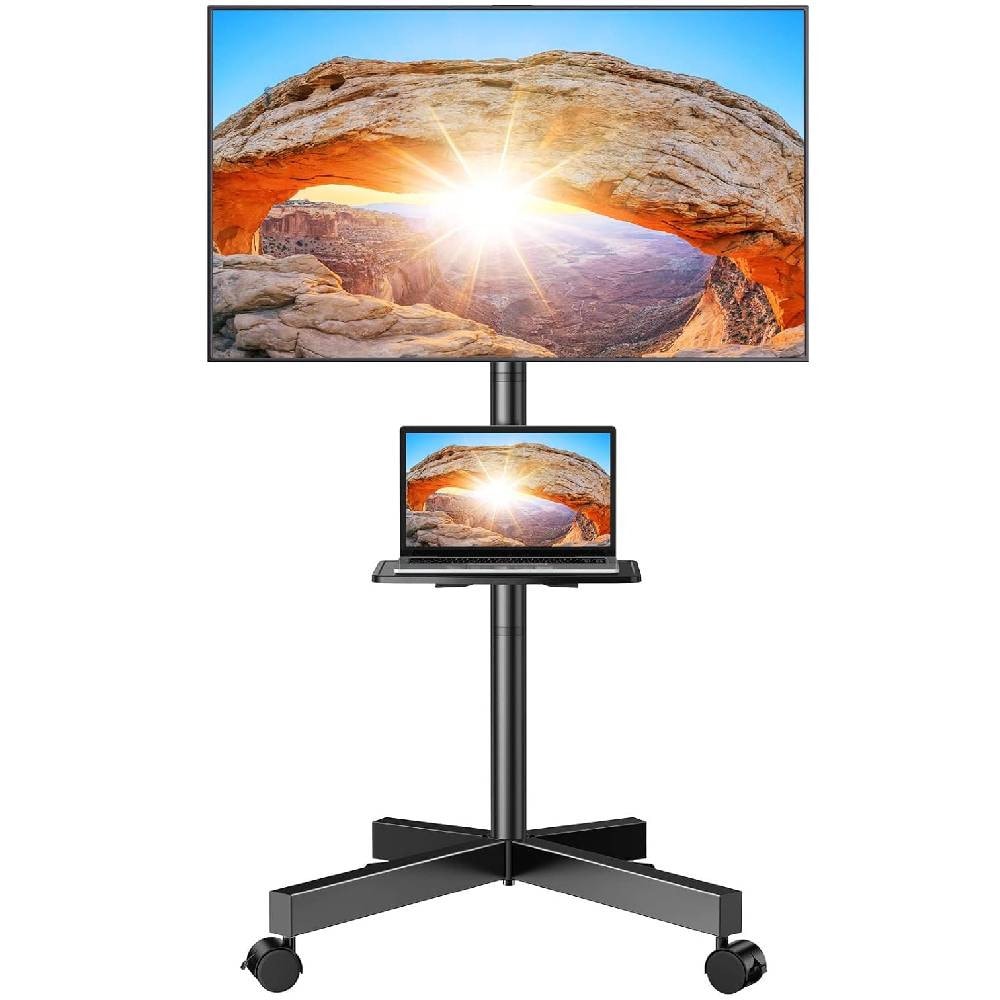 XiuWoo XiuWoo Rolling Tv Stand Mobile Tv Stand 32 inch