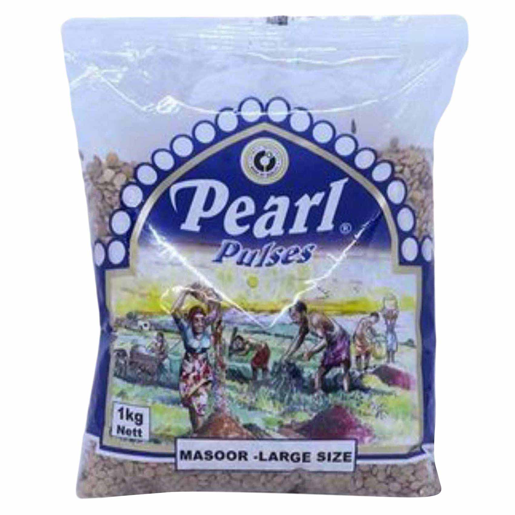 Pearl Pulses Large Size Whole Masoor Dal 1Kg
