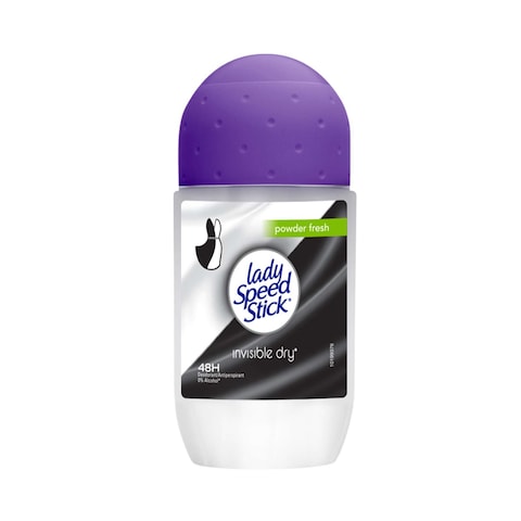 Lady Speed Stick Invisible Dry Powder Fresh Antiperspirant Deodorant Roll-On Clear 50ml