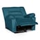 In House Velvet Rocking &amp; Rotating Recliner Chair - Dark Turquoise - Nice 02
