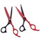 Generic-2Pcs Hair Cutting Set Hair Thinning Scissor Hair Shear Kit Hairdressing Salon Haircut Tool for Adult Children