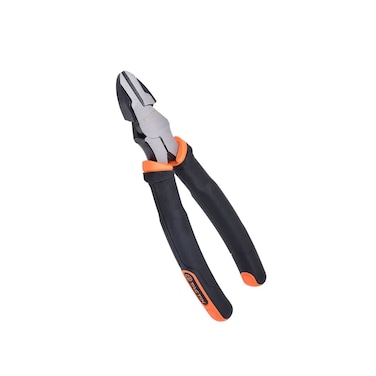 Tactix Diagonal Cutting Plier, Black/Orange/Silver, 8 Inch