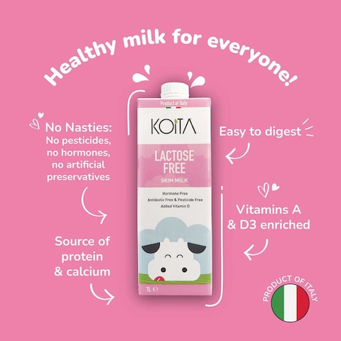 Koita Lactose Free Skim Milk 1L