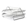 Atlas 2 Tier Metal Mesh Tray Silver