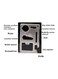 Generic - Multifunctional Knife With Leather Pouch SIlver