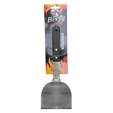 Uncle Bills Beefy Boy Stainless Steel Scrapper 12 Inch Silver/Black