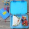 Eazy Kids 4 Compartment Bento Lunch Box - Shark Blue
