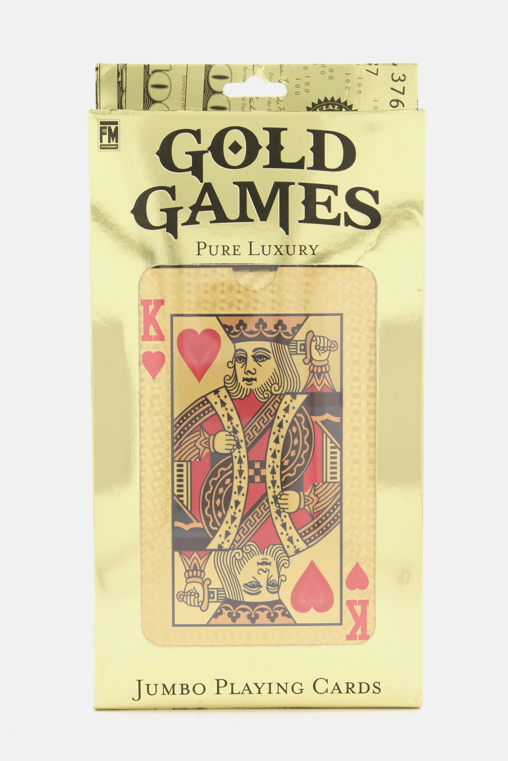 Buy Fotorama Jumbo Playing Cards, Golden Online | Carrefour UAE