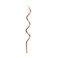 Rose Gold Curly Candles 12/Pack