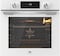 MILLEN MEO 6003 WH 78L Electric Oven - Energy Class A, 9 Cooking Modes, 60 cm, SCHOTT Double Glass Door, Glass finish, Mechanical and Touch Control with Timer, 3 Year Warranty