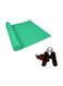 Fitness pro 3-Piece Foldable Non-Slip Yoga Mat With Hand Grips Set 180x0.3x60centimeter