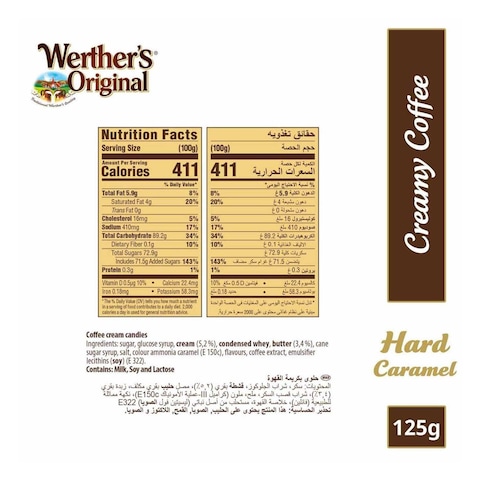 Werther&#39;s Original Creamy Coffee Candies -125 gram