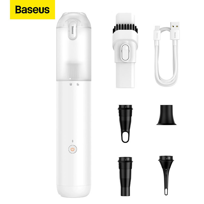 Baseus Car Vacuum Cleaner High Power, A3 Lite 12000PA Handheld Vacuum with USB C Fast Charging,Mini Hand Vacuum with Single Touch Empty, Mini Air Blower Inflator Pump Dust Buster for Car,Pet Hair,Desk