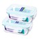 Glasslock Rectangular Lunch Box Set 715ml 2 PCS