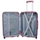 Senator Hard Case Medium Suitcase Luggage Trolley For Unisex ABS Lightweight Travel Bag with 4 Spinner Wheels KH1065 Maroon