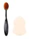 Generic 2-Piece Foundation Brush Set With Makeup Sponge Multicolour