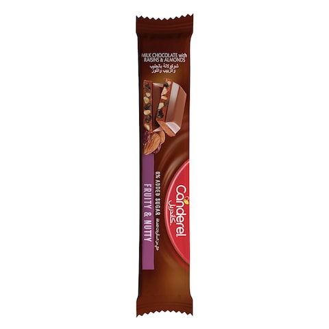 Canderel Fruit And Nutty Chocolate Bar 30g x Pack of 3