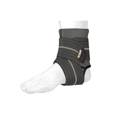 Shock Doctor Ankle Sleeve with Compression Wrap - Breathable Elastic Mesh for Cool And Comfortable Low Profile Fit, Secure Wrapping, Adjustable Compression Support - Nylon &amp; Polyester - Size(S) Black