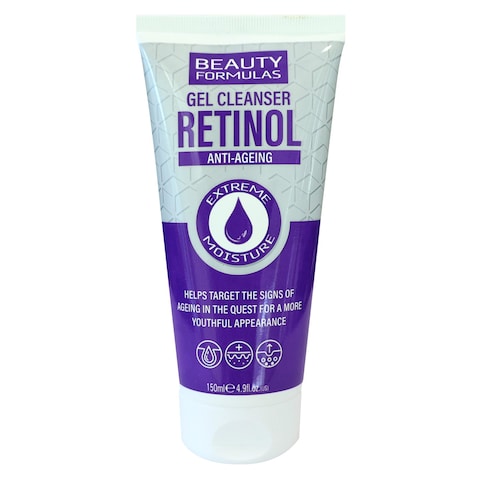 Beauty Formulas Retinol Anti-Ageing Gel Cleanser Purple 150ml