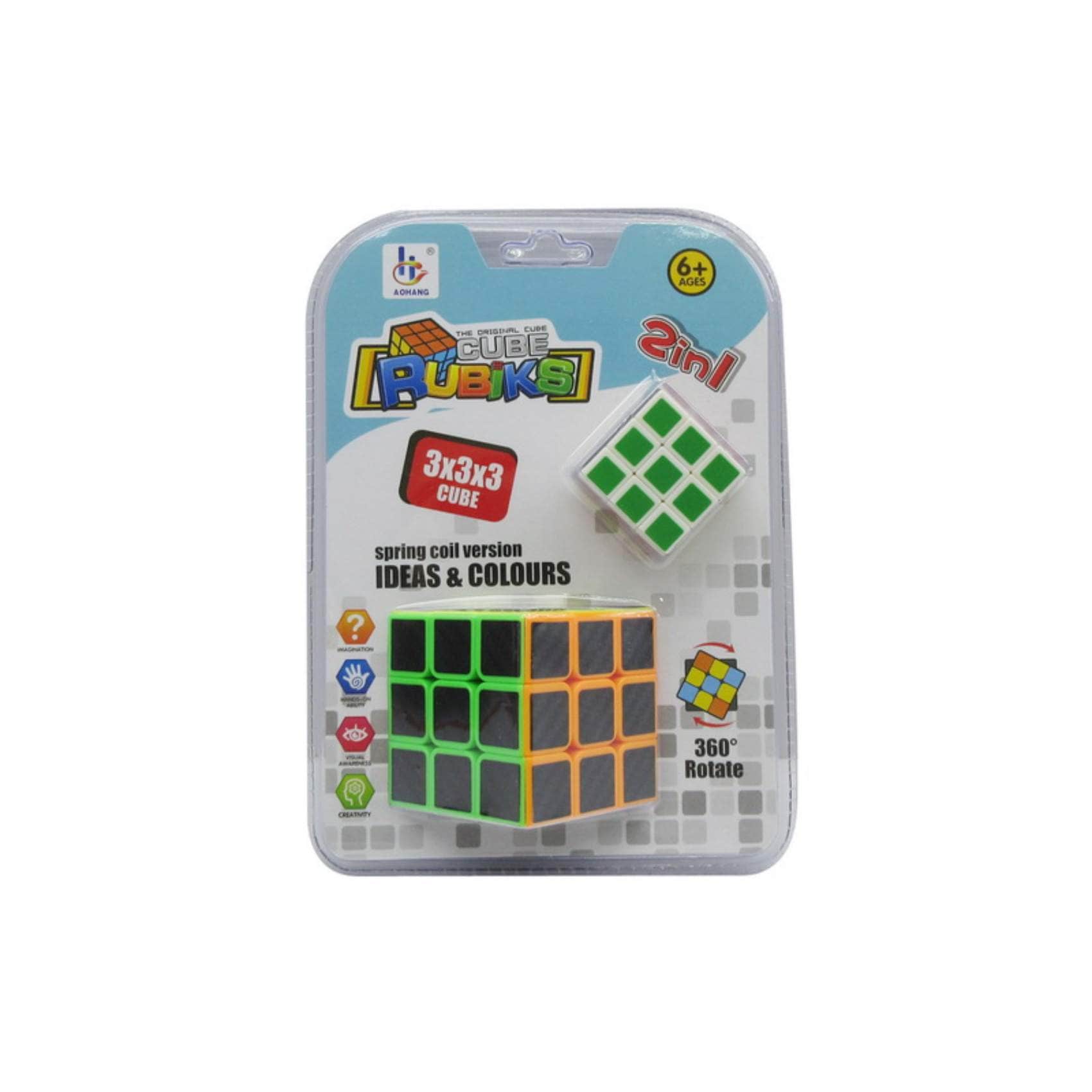 Buy 2-In-1 360-Degree Rubik's Cube 6000-10 Multicolour Online ...
