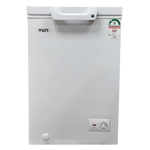 Von Chest Freezer Vafc10Dhw 98L White