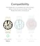 Ringke Samsung Galaxy Watch 6 40mm Case, Slim Series, Clear + Dark Chrome
