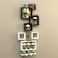 Wooden Rafuf Designer Intersecting Wall Shelves (Set of 8)
