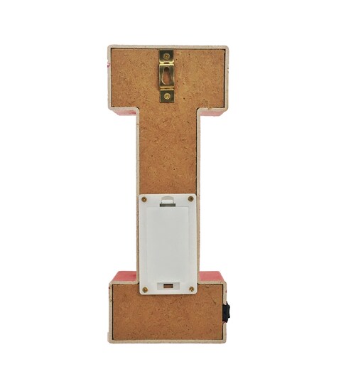 LED Marquee Letter Light Sign Wooden Red (I) 25cm
