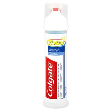Colgate Total Advanced Whitening Toothpaste Pump White 100ml